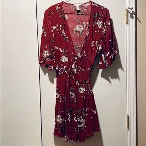 Floral wrap dress